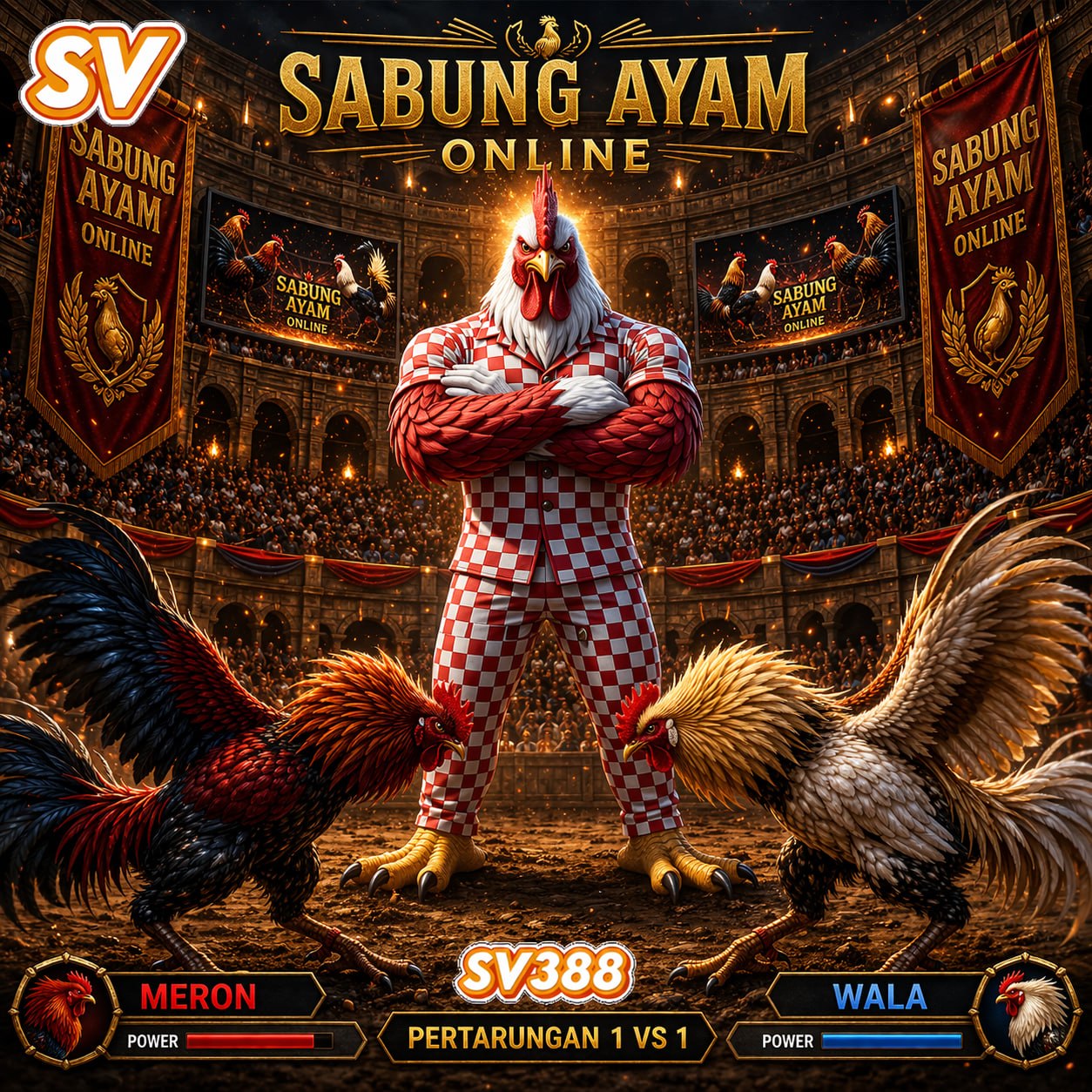 Langsung Klik SV388! Link Sabung Ayam Online Gak Ribet Lagi Pasang Taruhan Wala Versus Meron Setiap Hari