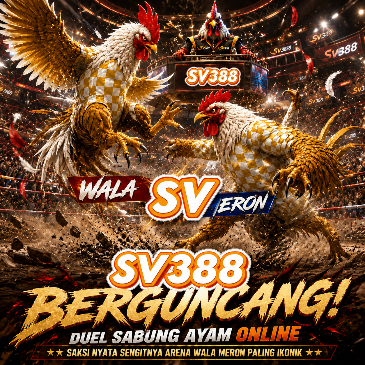 SV388 Berguncang! Duel Sabung Ayam Online | Saksi Nyata Sengitnya Arena Wala Meron Paling Ikonik
