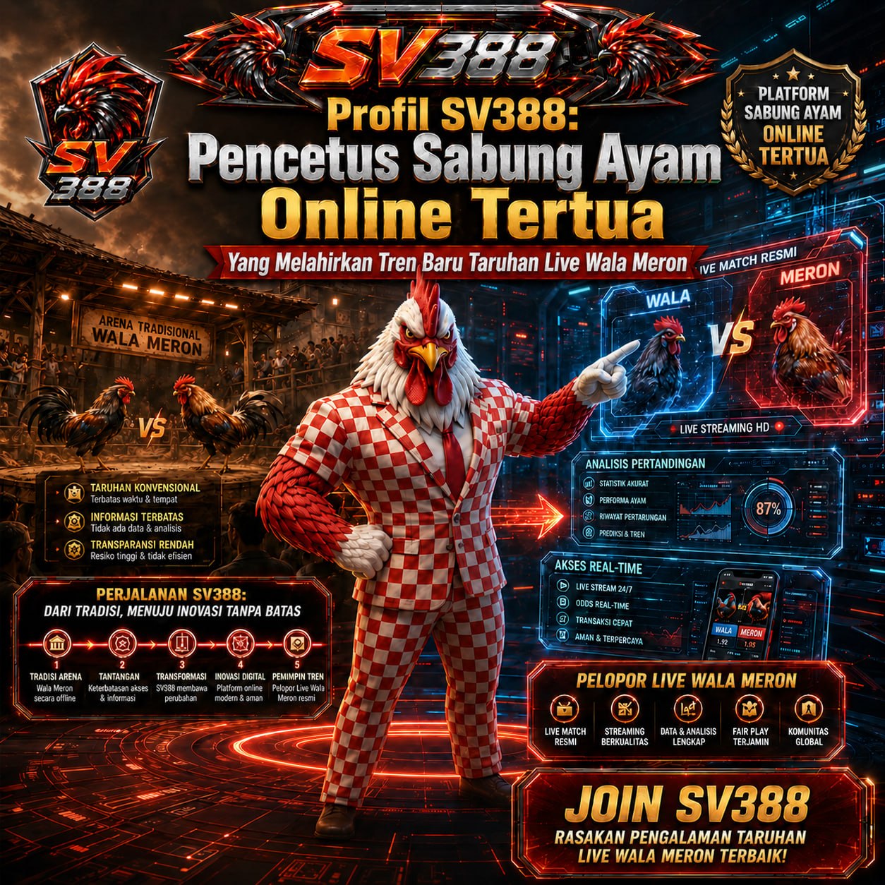 Profil SV388: Pencetus Sabung Ayam Online Tertua Yang Melahirkan Tren Baru Taruhan Live Wala Meron