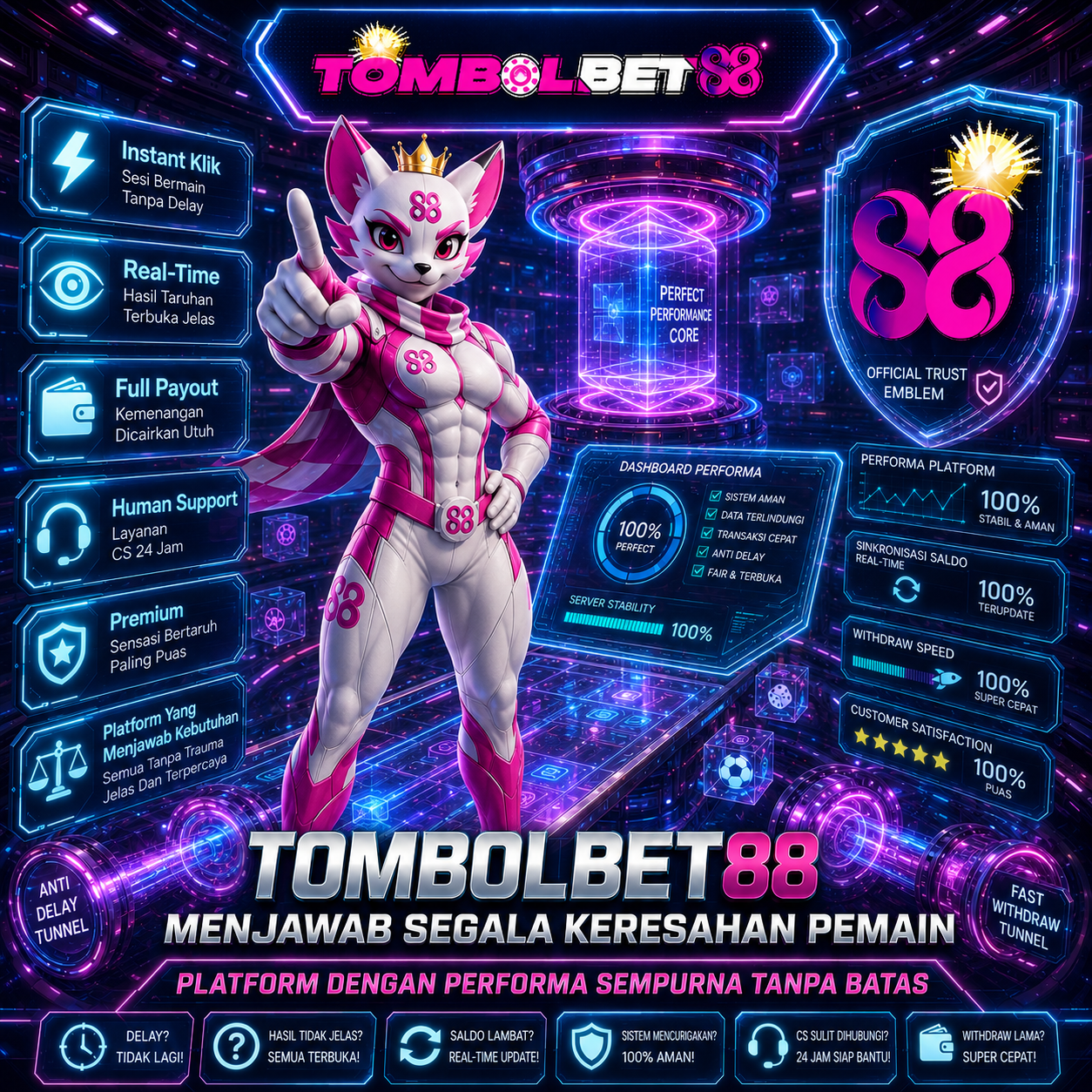 TOMBOLBET88 | Menjawab Segala Keresahan Pemain Yang Menginginkan Platform Dengan Performa Sempurna Tanpa Batas