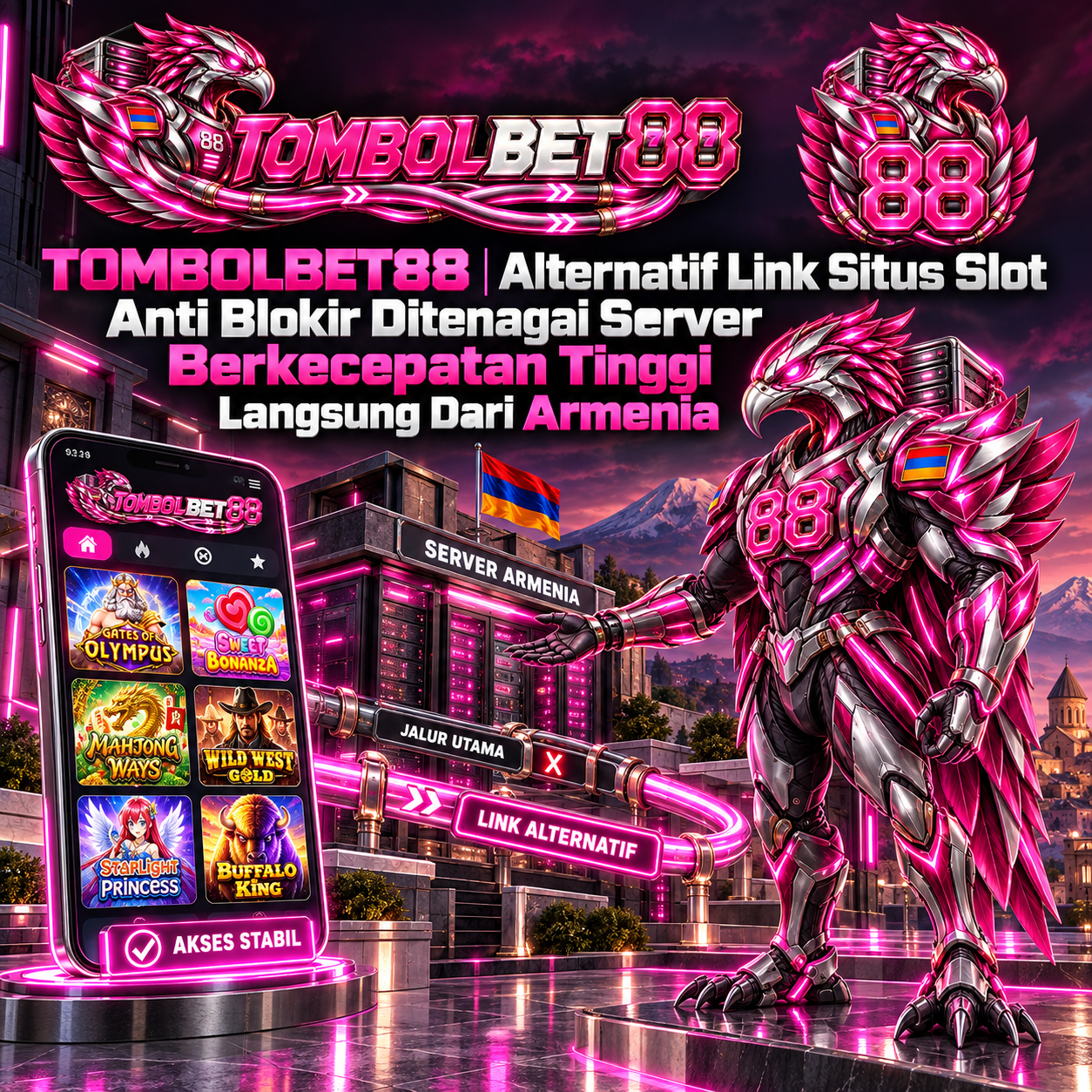 TOMBOLBET88 | Alternatif Link Situs Slot Anti Blokir Ditenagai Server Berkecepatan Tinggi Langsung Dari Armenia